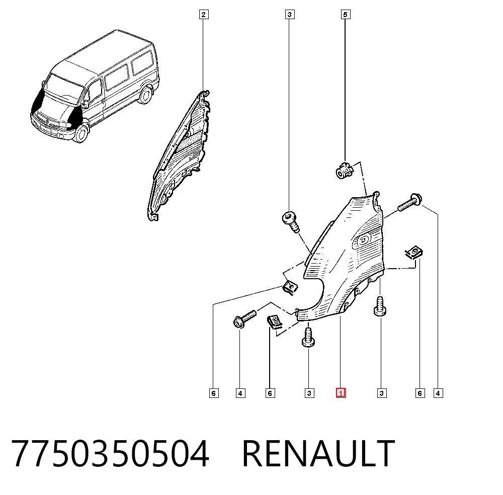 Ліве переднє крило Opel Movano A фургон (F9) (1997 - 2010) ціна, від 25.34 USD