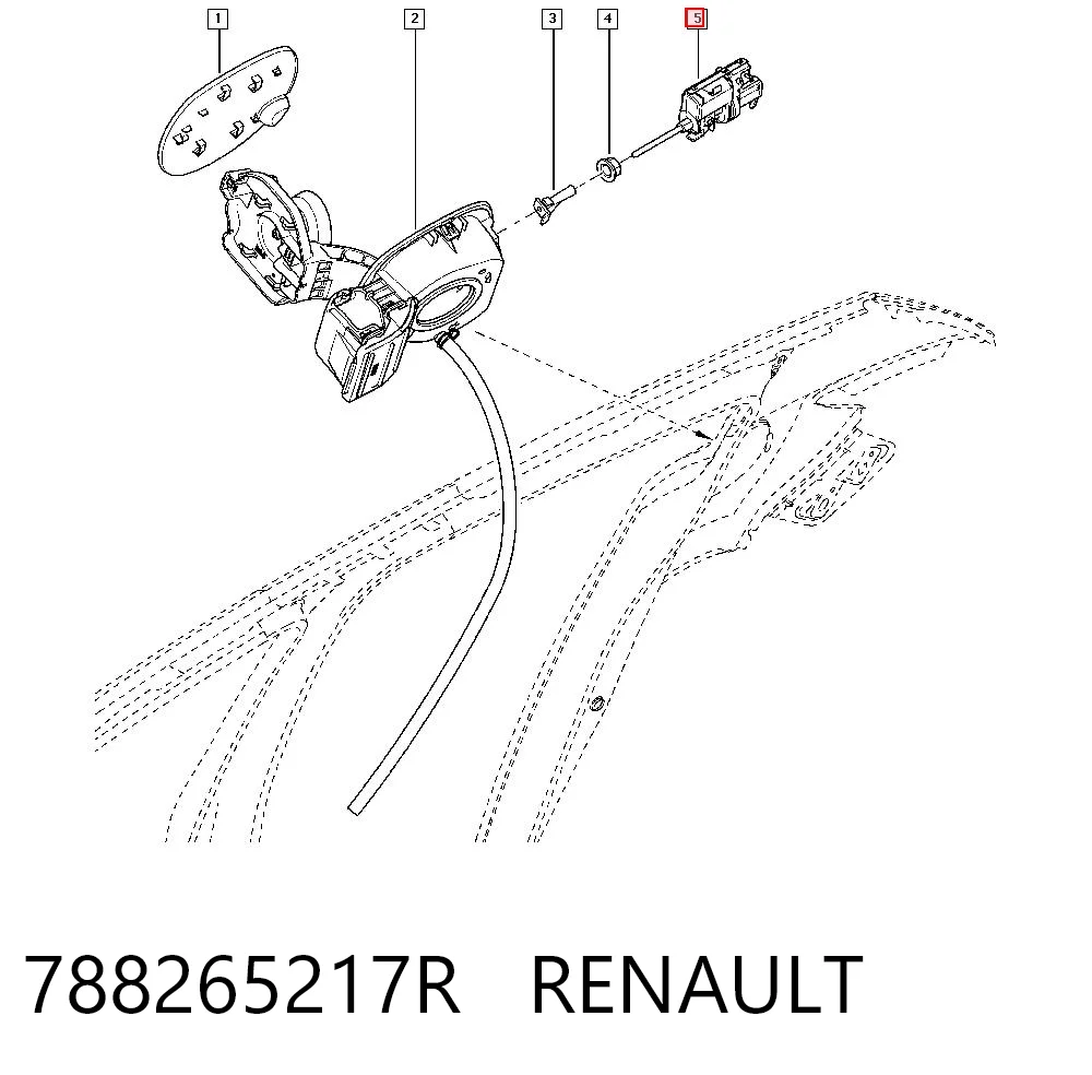 788265217R Renault (RVI) Мотор-привод відкриття лючка бака