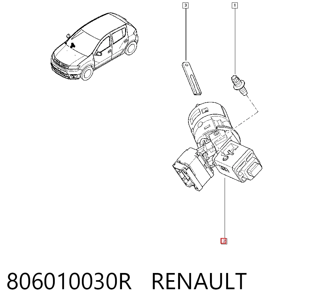 806010030R Renault (RVI) Замок запалювання
