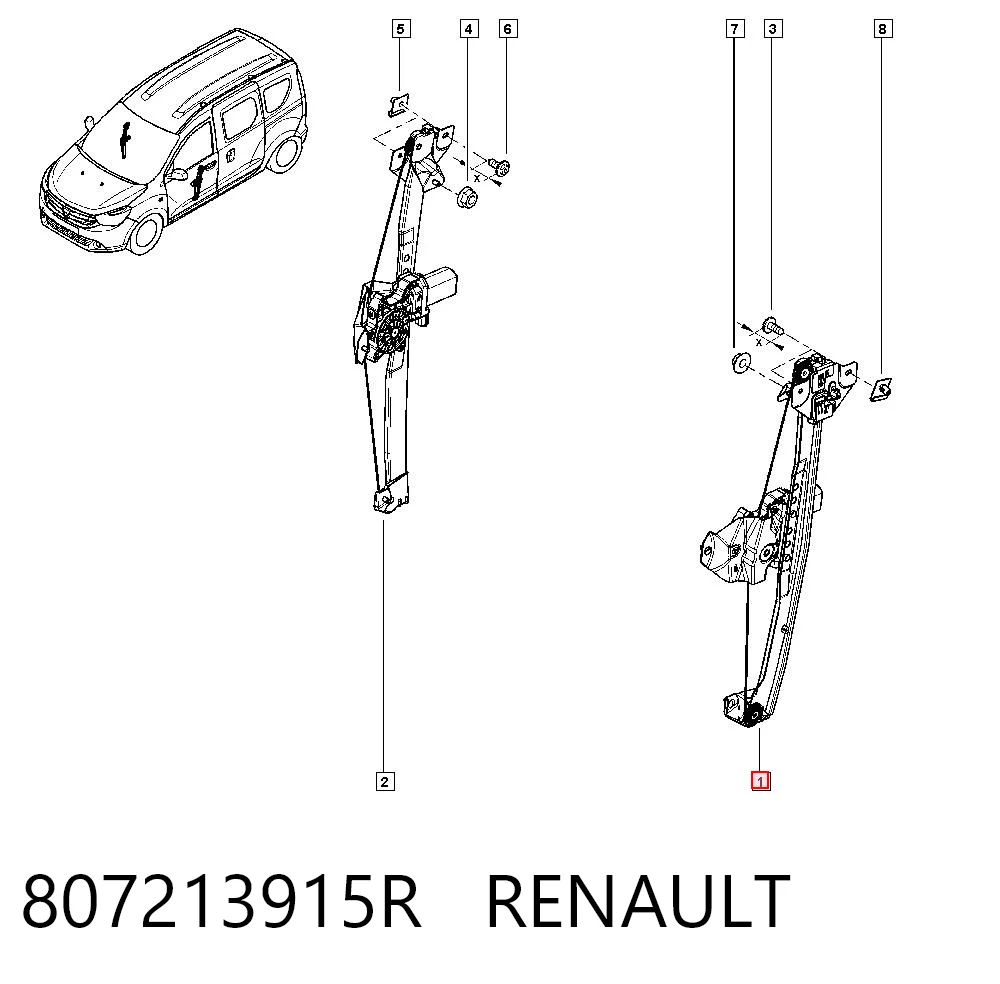 AC2117 Magneti Marelli Підйомник механічний вітрового скла