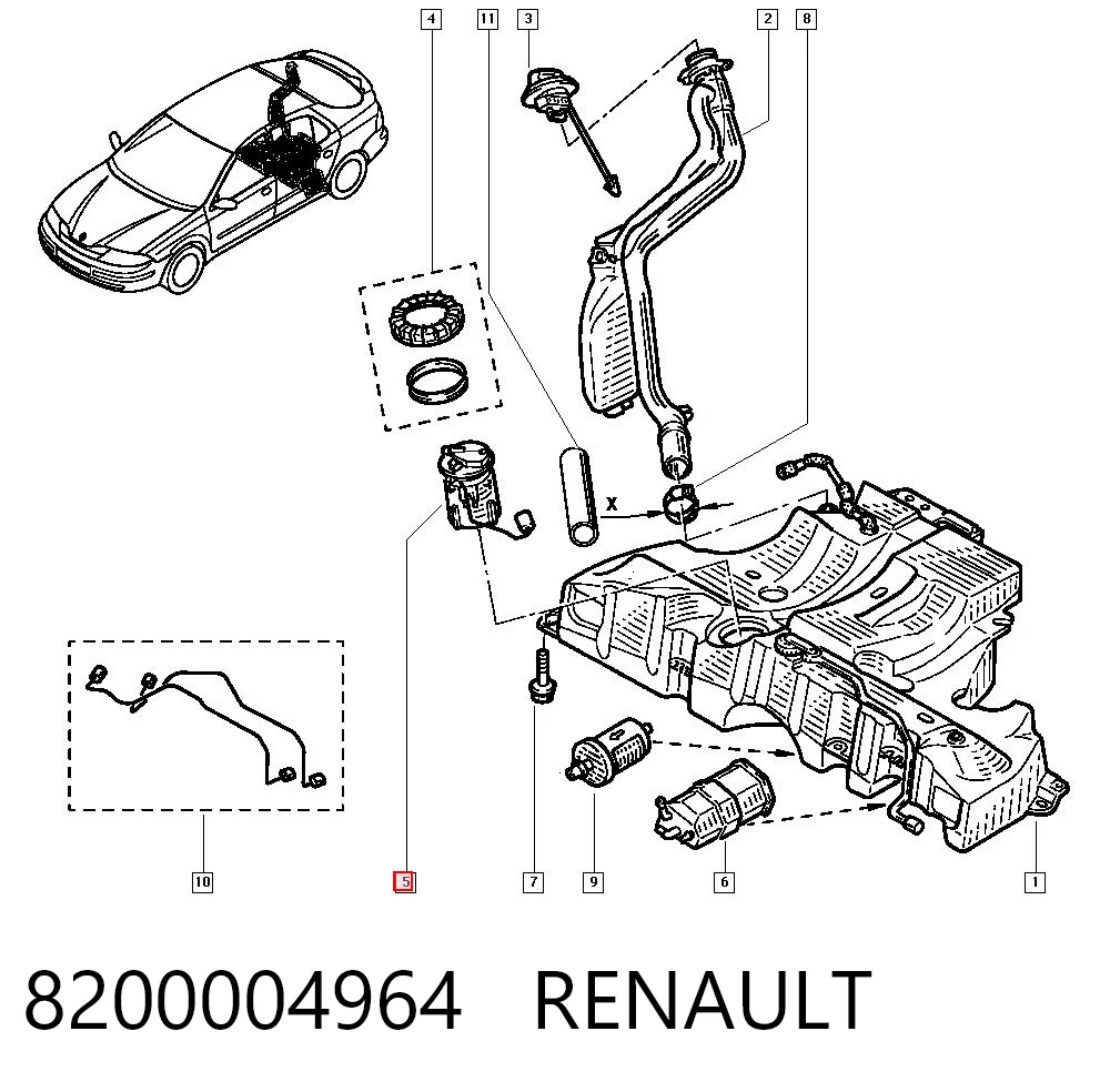 8200004964 Renault (RVI) Електробензонасос