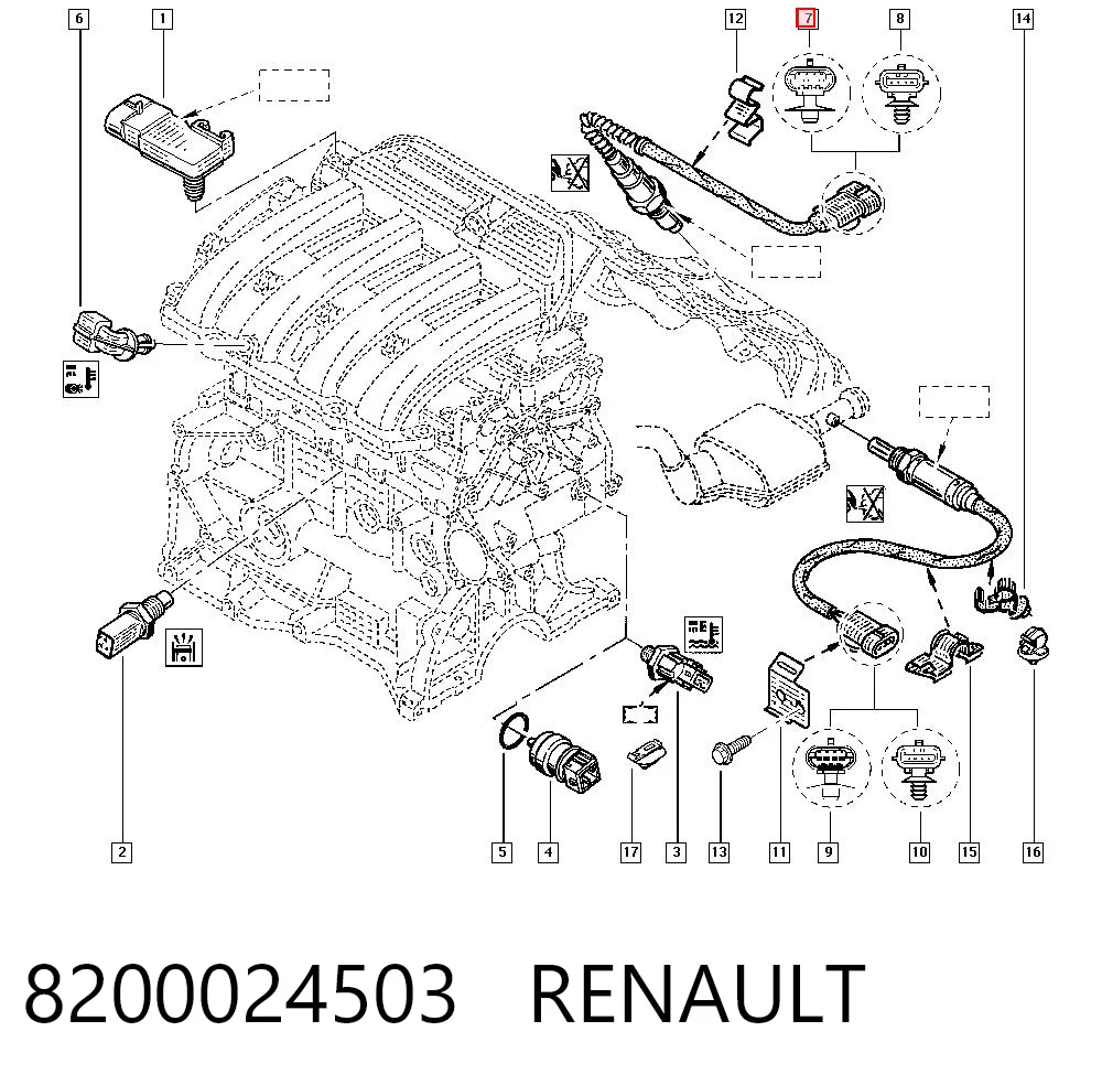 Купити Лямбда-зонд Renault Scenic I JA0, JA1, FA0