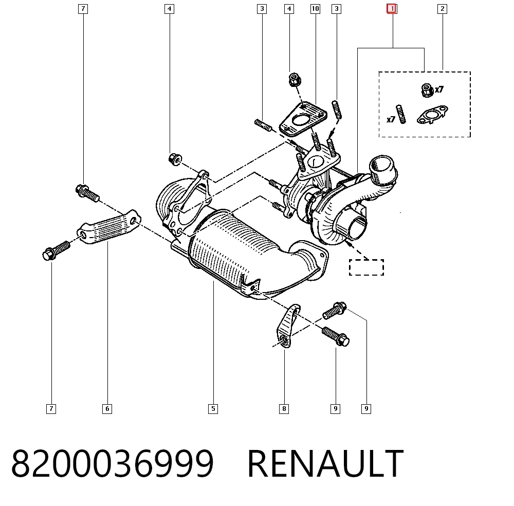 8200036999 Renault (RVI) Турбонаддув
