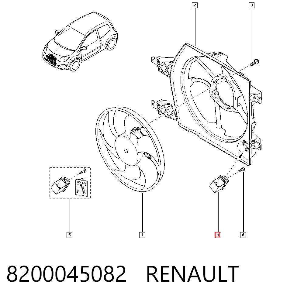 8200045082 Renault (RVI) Регулятор оборотів вентилятора охолодження, блок управління