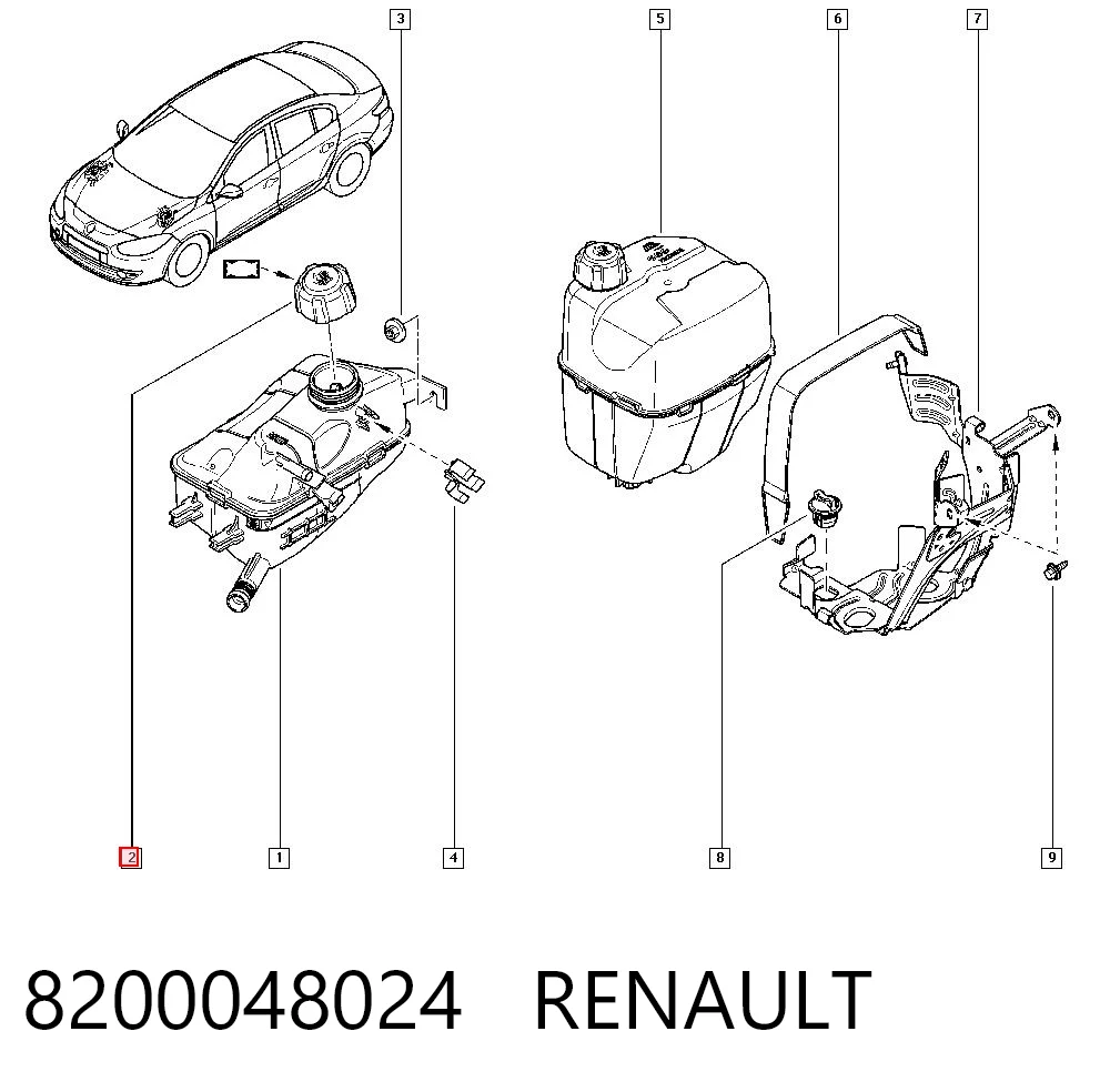 8200048024 Renault (RVI) Пробка розширювального бачка