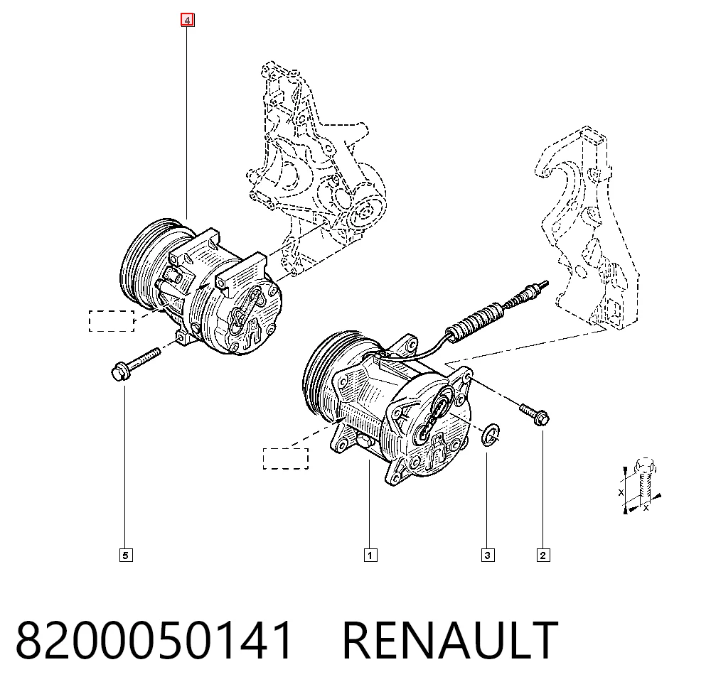 8200050141 Renault (RVI) Компресор холодоагенту