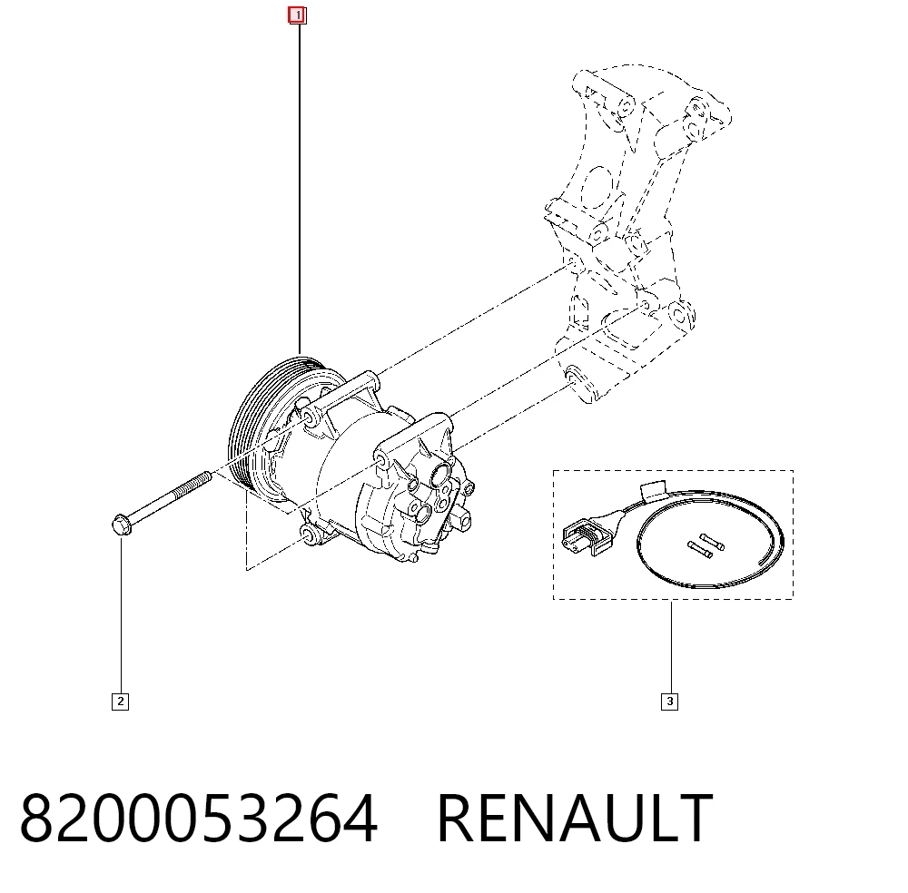 8200053264 Renault (RVI) Компресор холодоагенту