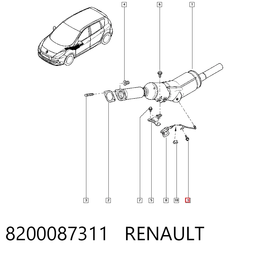 Болт ГБЦ A000933008150 Mercedes
