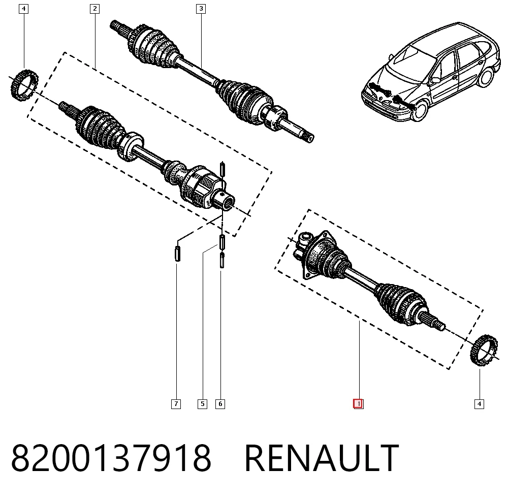 Ліва піввісь BB1506 Posterparts