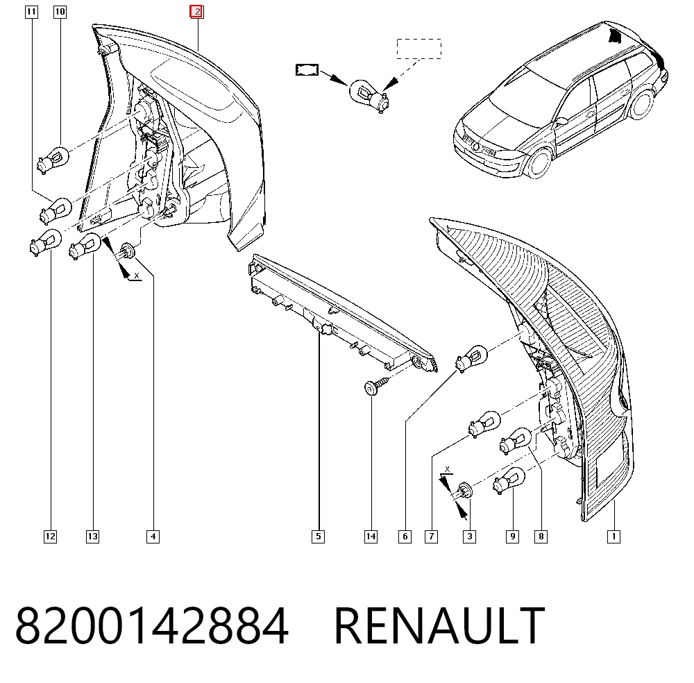 Задні ліхтарі Polcar 6012885E ціна, від 40.53 USD
