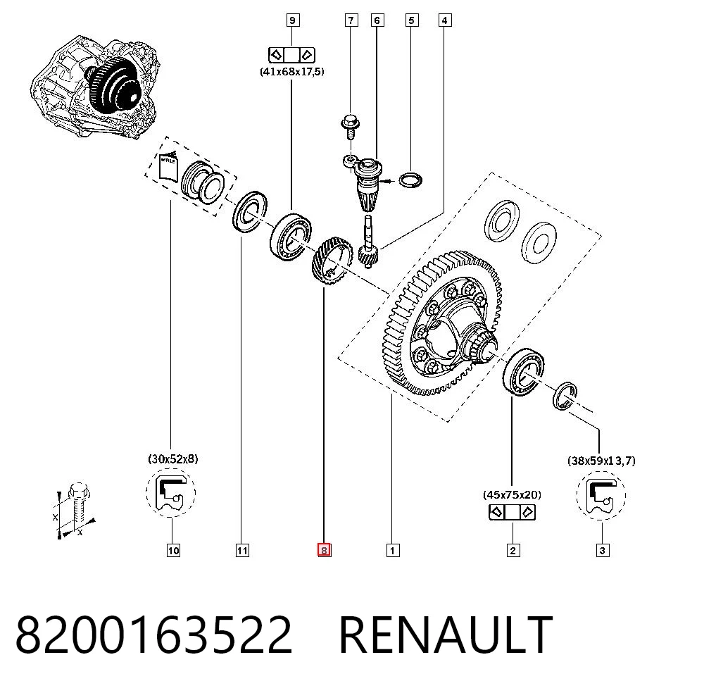 8200163522 Renault (RVI)