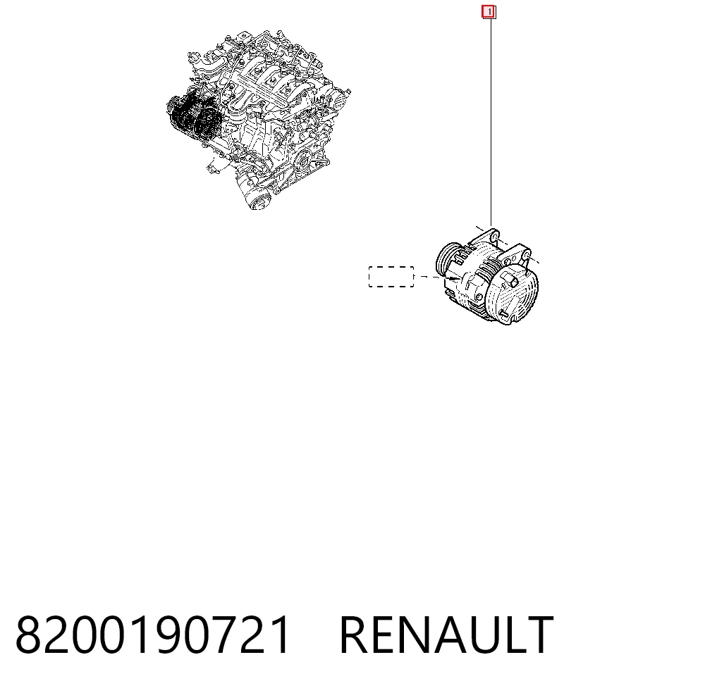 8200190721 Renault (RVI) Авто генератор