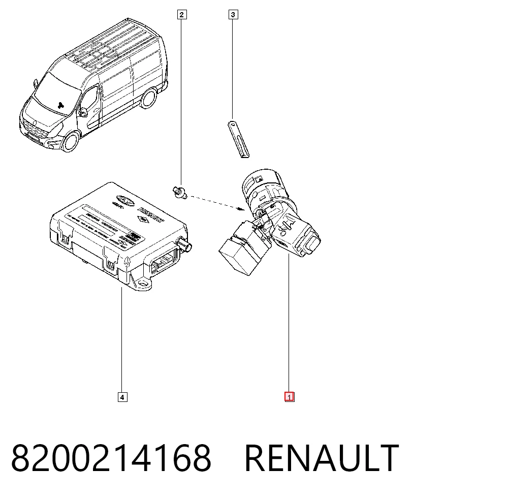 8200214168 Renault (RVI) Замок запалювання