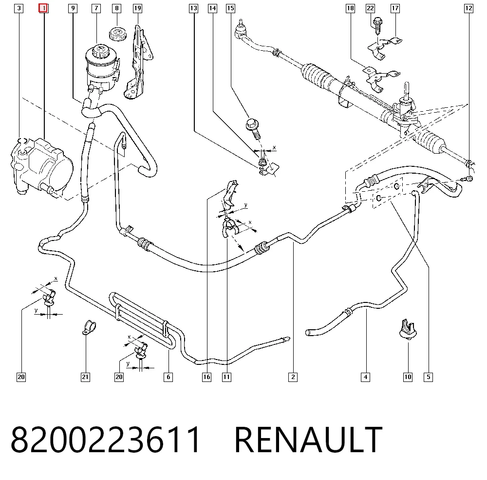 Купити Насос ГУР Renault Espace IV JK0