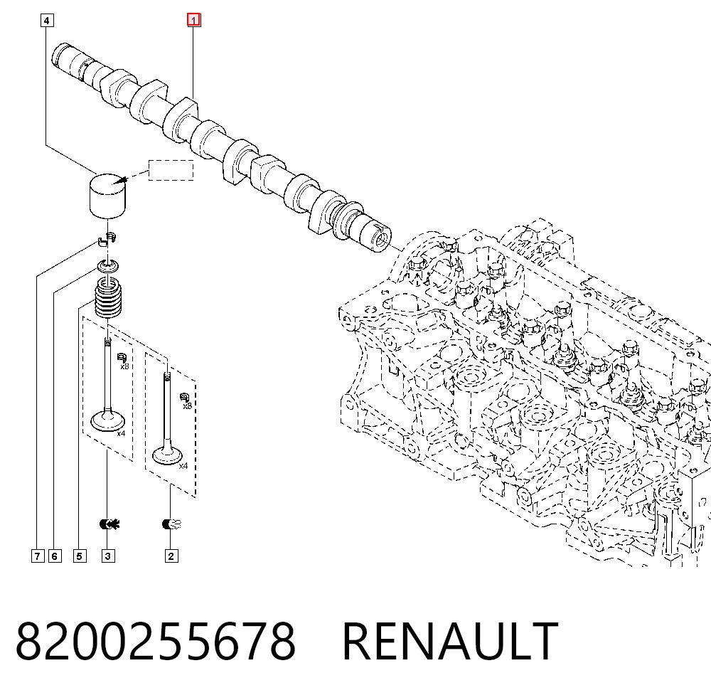 Розподілвал двигуна Estas EST45038 ціна, від 183.22 USD