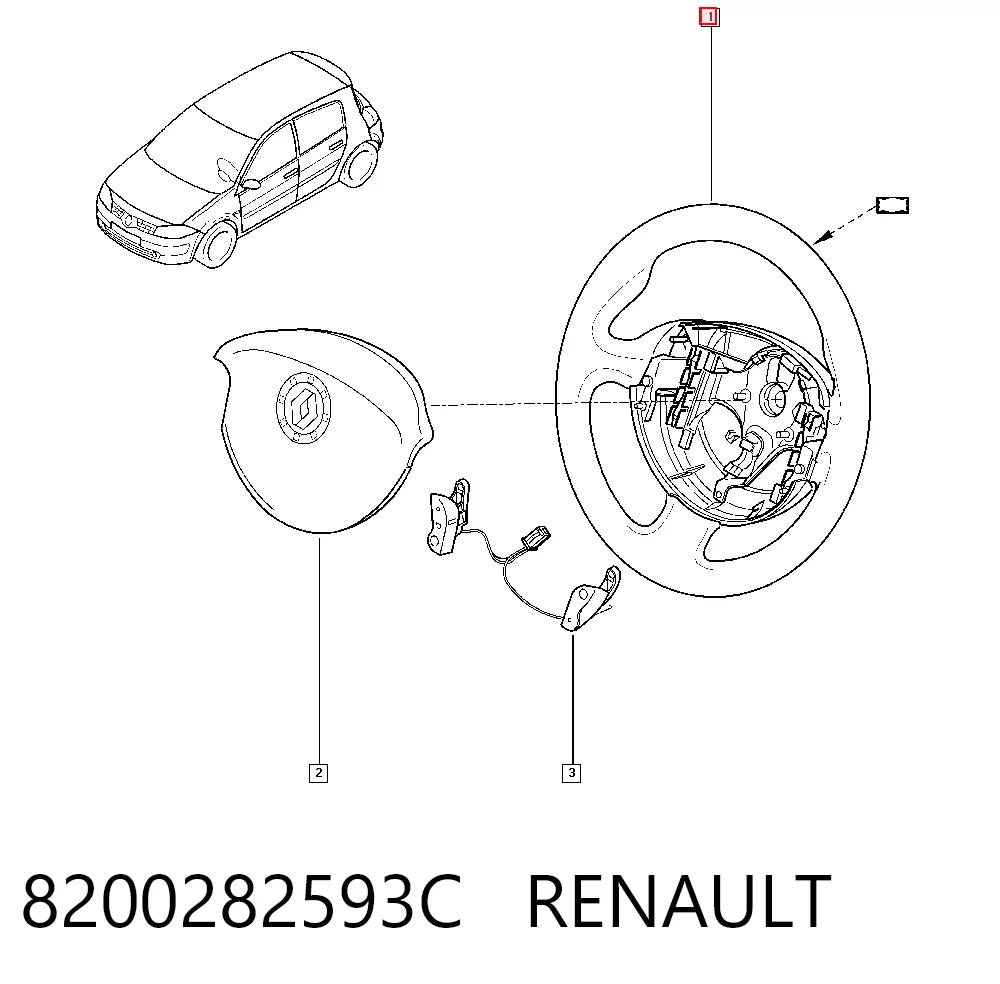 Руль Renault Kangoo II