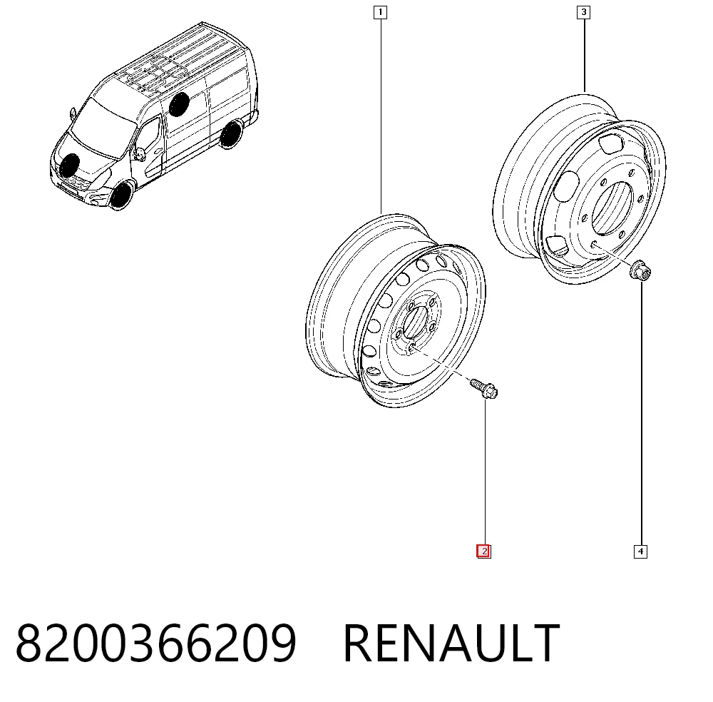 Купити 93858987 Peugeot/Citroen Колісний болт