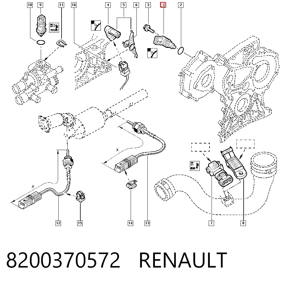 8200370572 Renault (RVI) Датчик розподільного вала