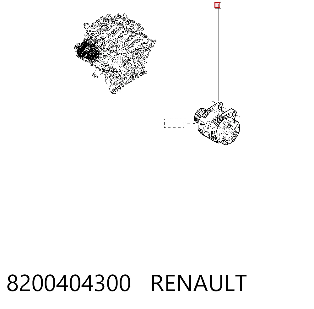 8200404300 Renault (RVI) Авто генератор