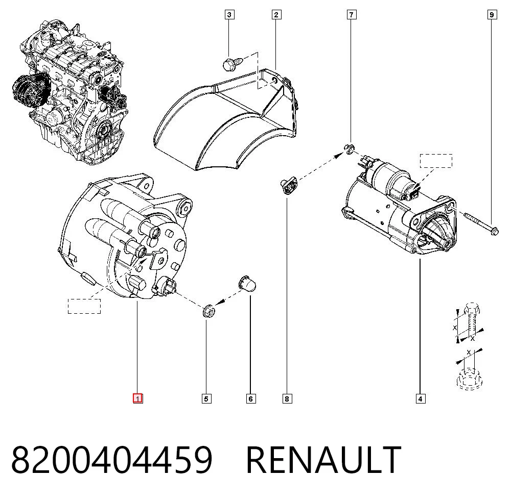 8200404459 Renault (RVI) Авто генератор