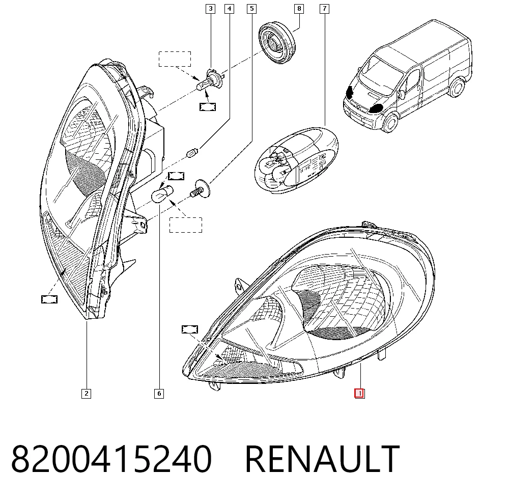 Купити 2606000Q0E Nissan/Infiniti Основна фара в зборі ліва