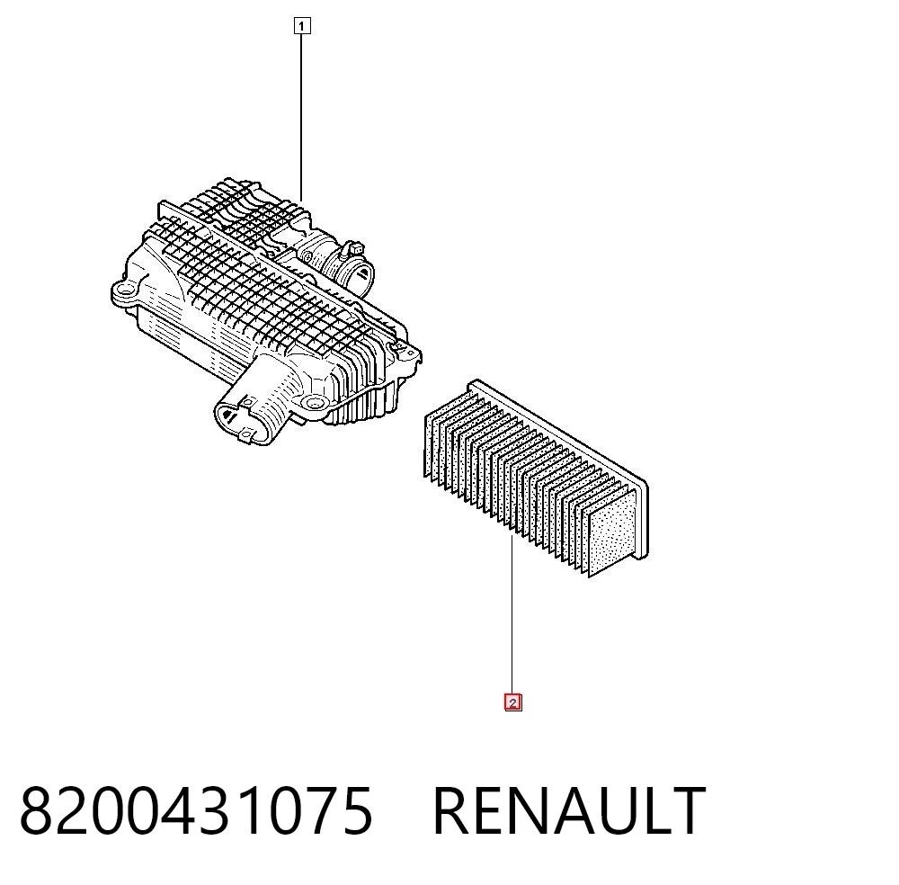8200431075 Renault (RVI) Повітряний фільтр двигуна