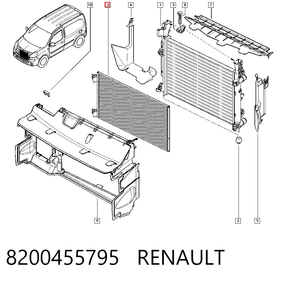 8200455795 Renault (RVI) Конденсатор