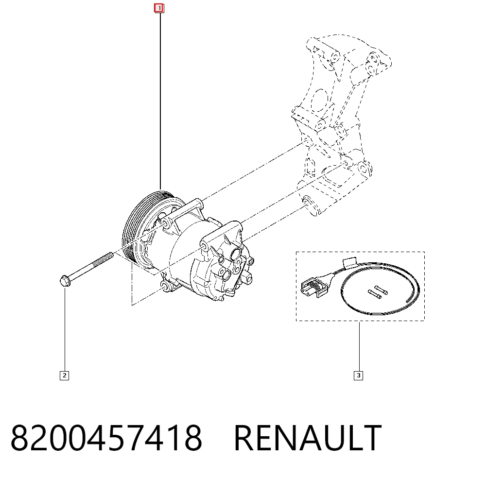 8200457418 Renault (RVI) Компресор холодоагенту