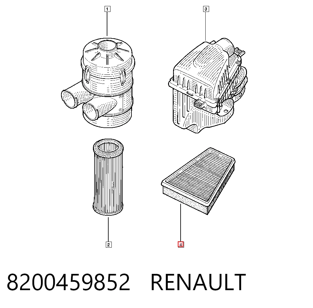 Купити Повітряний фільтр Renault Clio II BB, CB