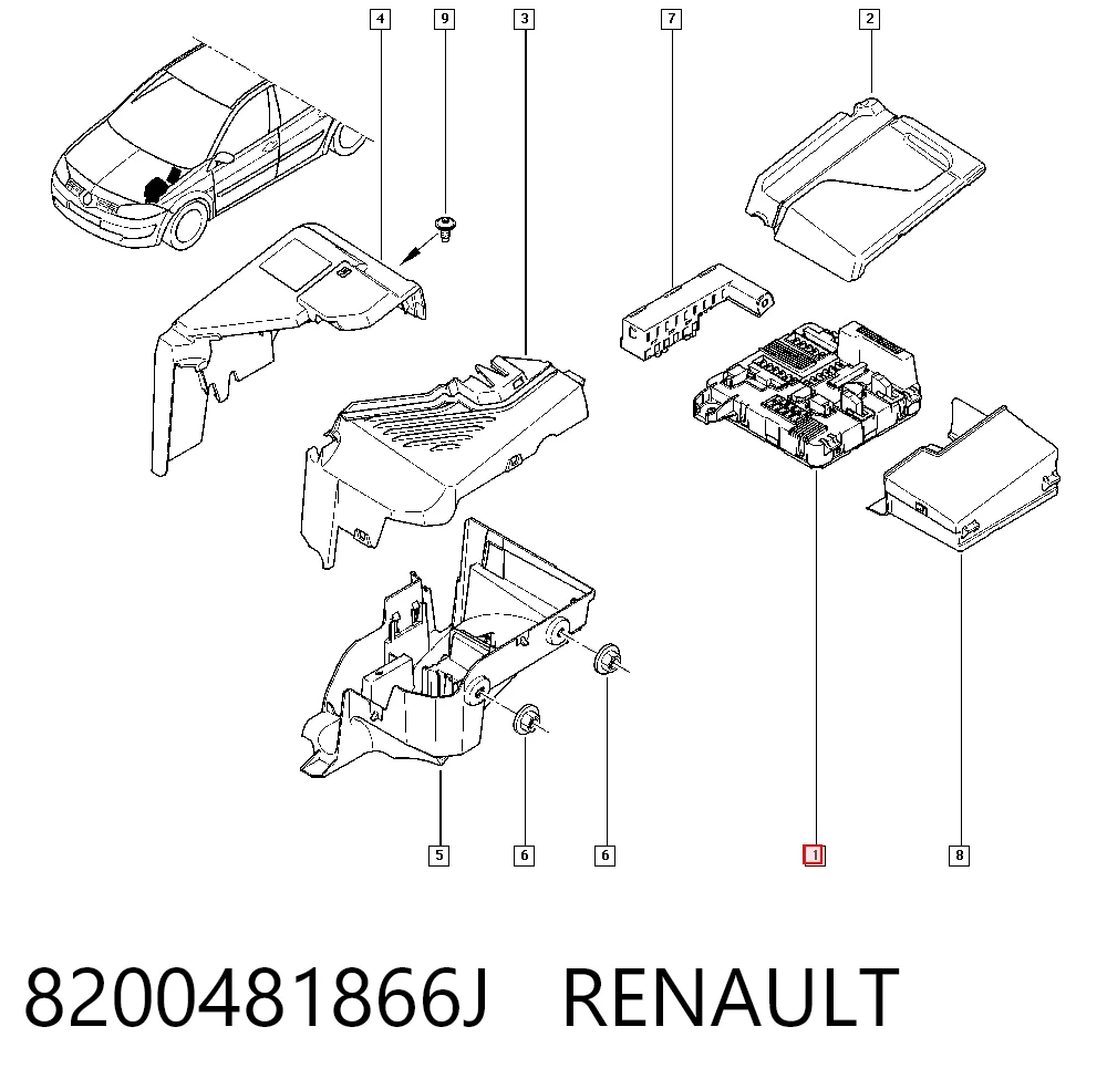 Купити Блок запобіжників Renault Megane II LM0, LM1