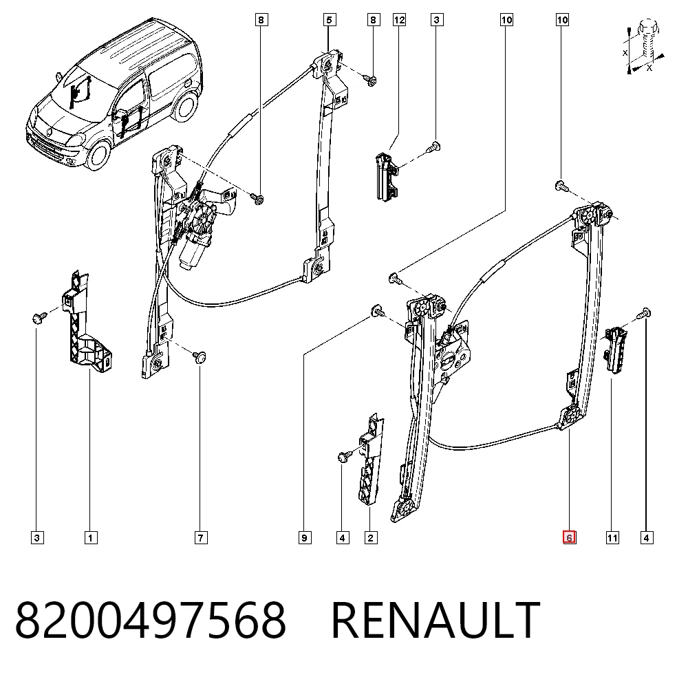 Склопідйомник передньої лівої двері A4157200346 Mercedes
