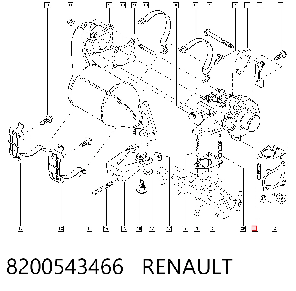 8200543466 Renault (RVI) Турбонаддув