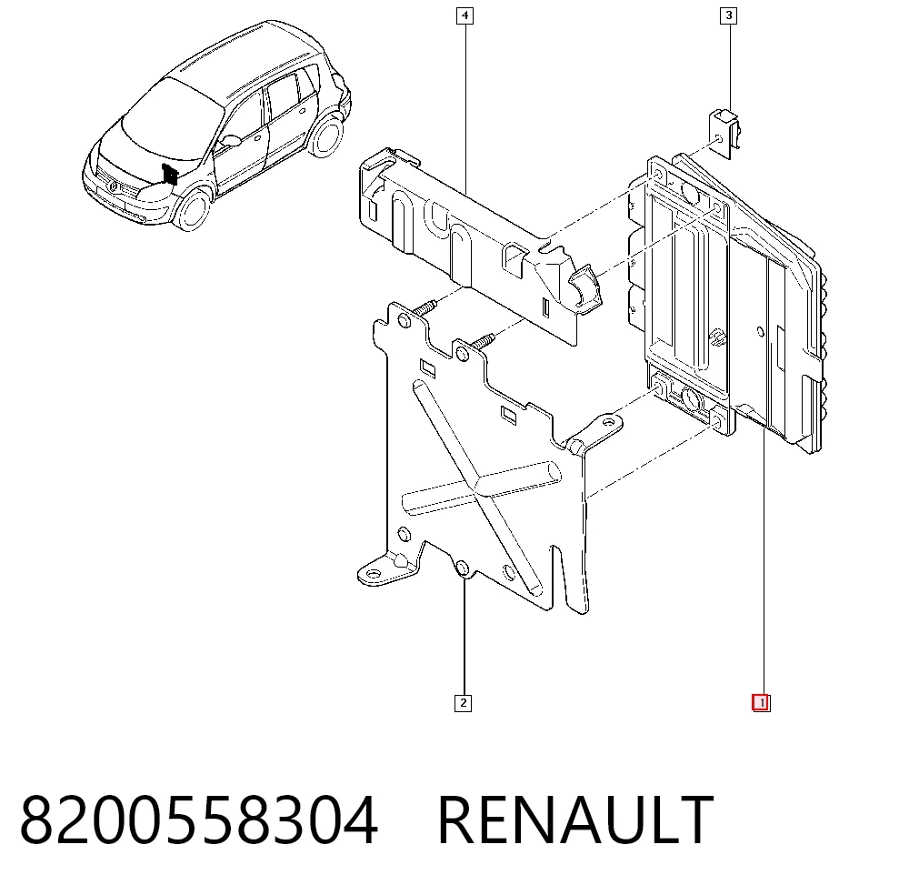 Купити Електронний блок керування двигуном Renault Megane II EM0, EM1