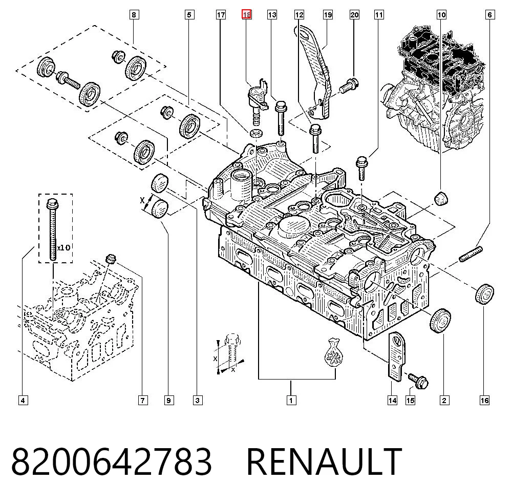 8200642783 Renault (RVI) Клапан електромагнітний положення розподільного