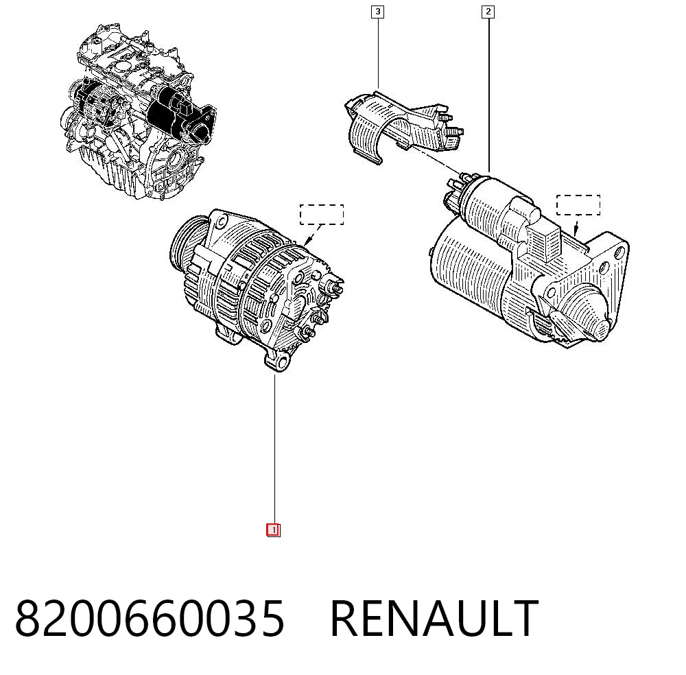 8200660035 Renault (RVI) Авто генератор