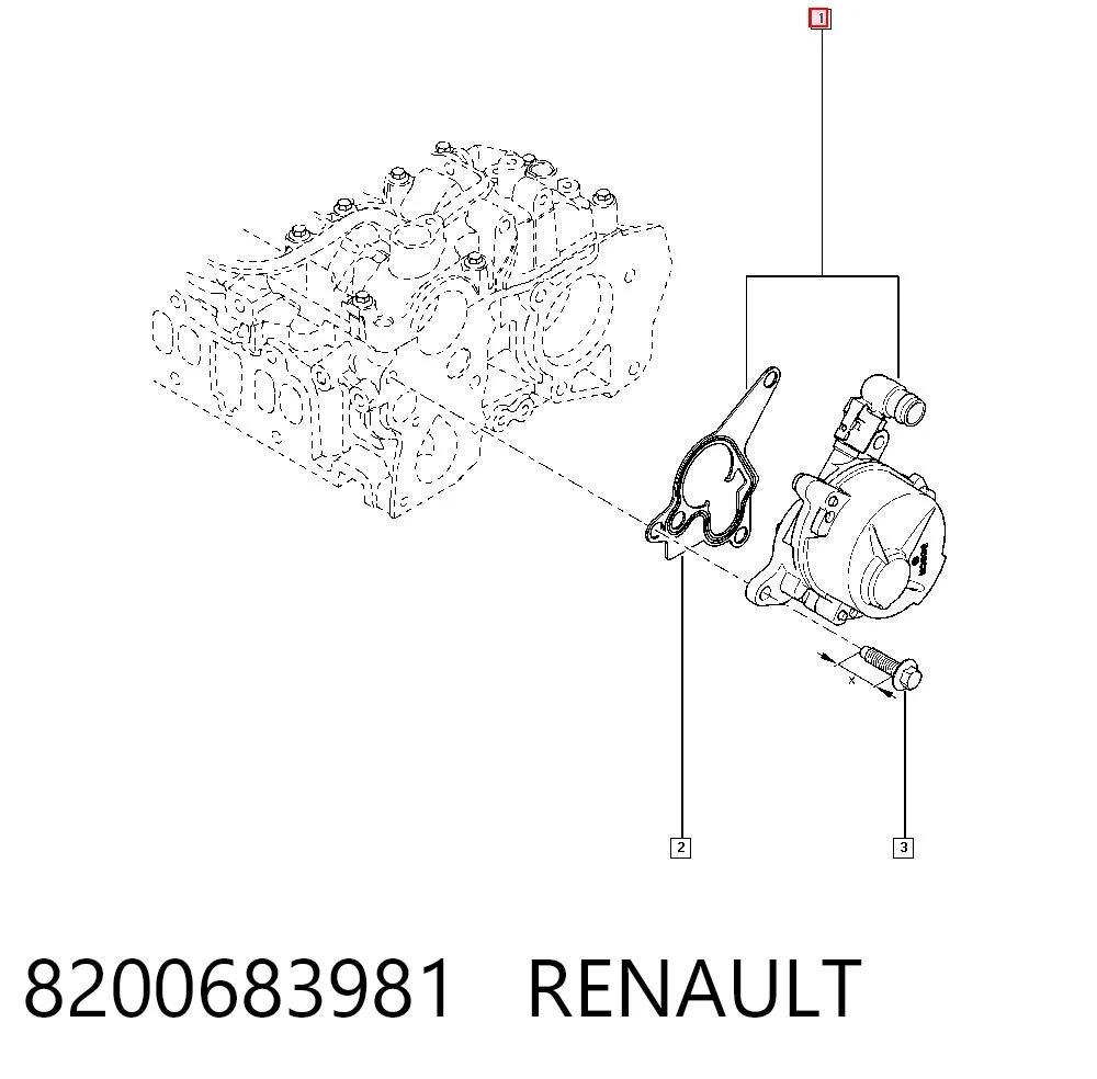 Насос вакуумний Renault Vel Satis хетчбек (BJ0) (2002 - 2009) ціна, від 12.74 USD