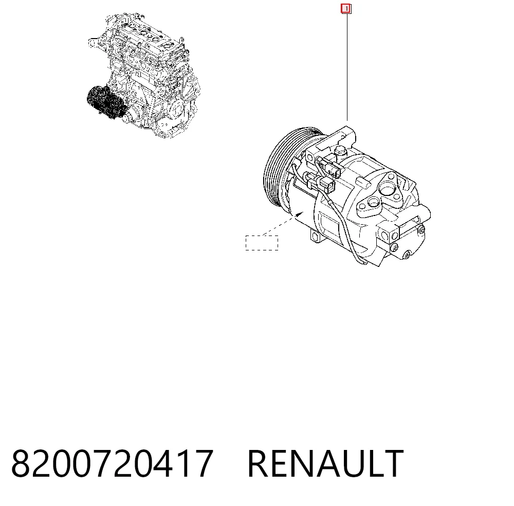 8200720417 Renault (RVI) Компресор холодоагенту