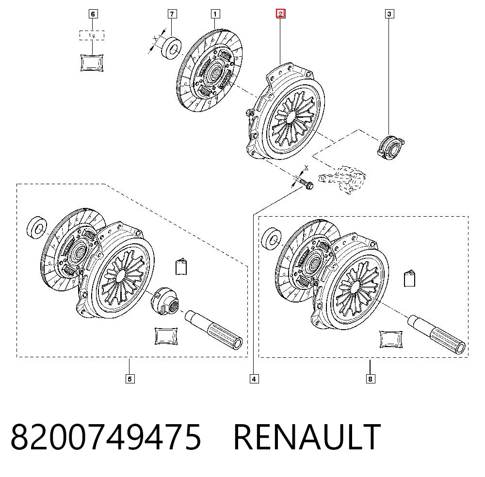 Комплект зчеплення (3 частини) Polcar HKT1382 ціна, від 193.17 USD