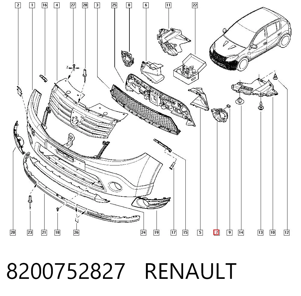 Заглушка під протитуманні фари, ліва AND 30853365 ціна, від 4.69 USD