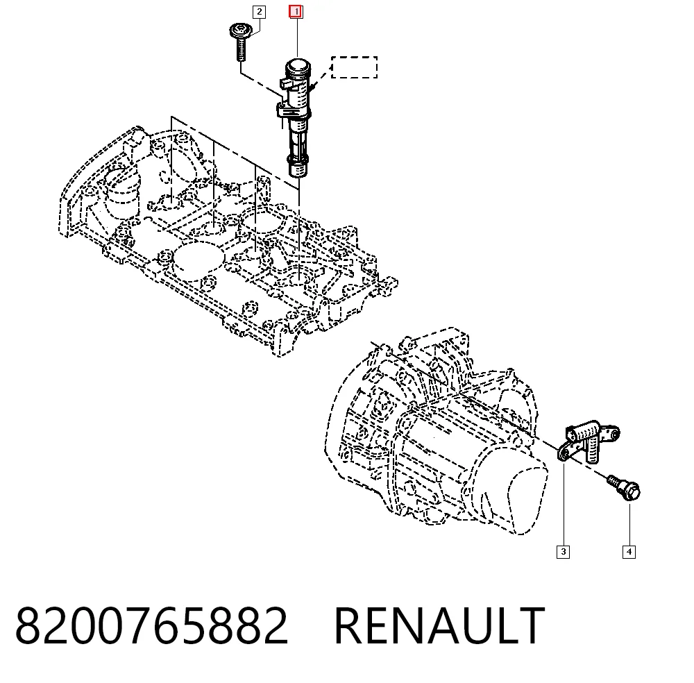 8200765882 Renault (RVI) Котушка запалювання