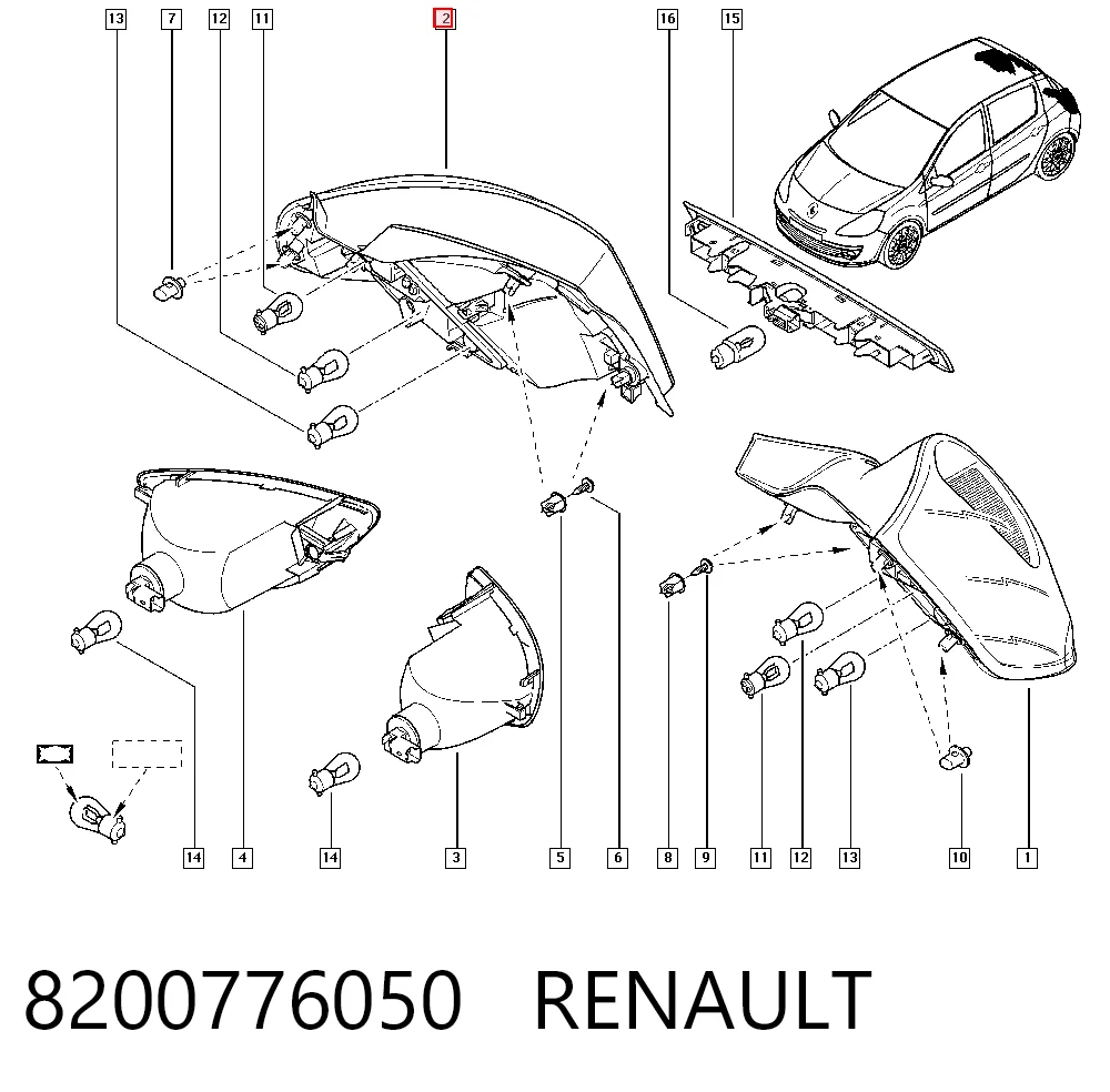Задні ліхтарі Polcar 6064880E ціна, від 57.01 USD