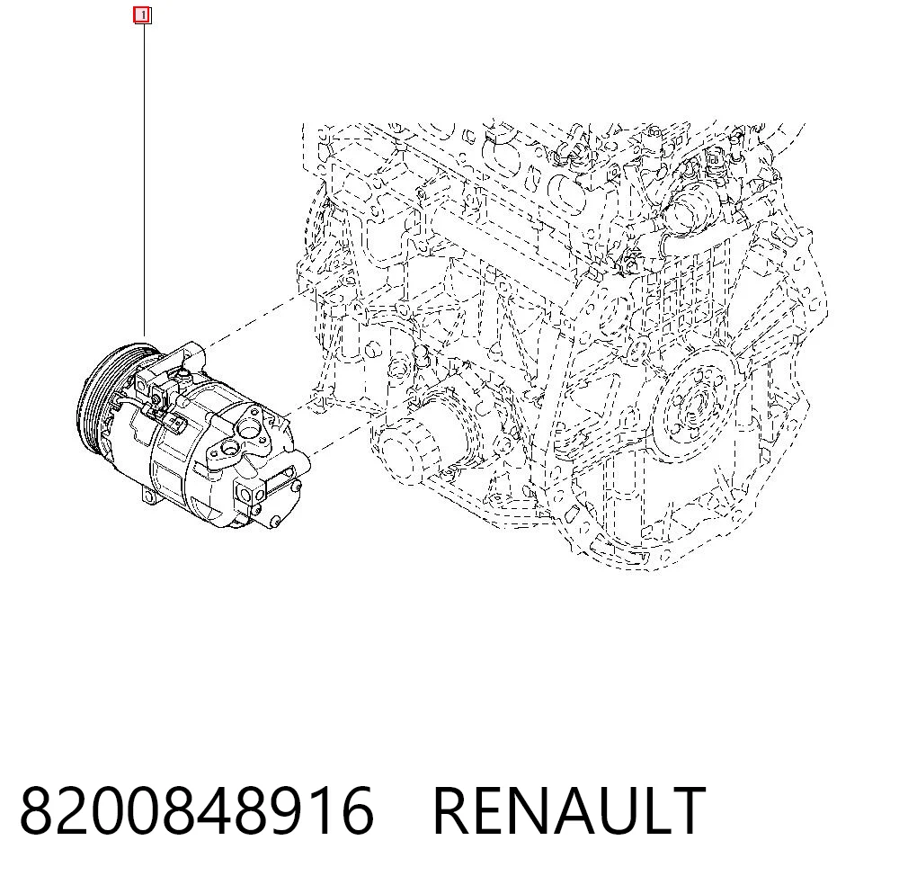 8200848916 Renault (RVI) Компресор холодоагенту