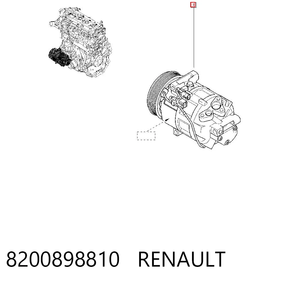 8200898810 Renault (RVI) Компресор холодоагенту