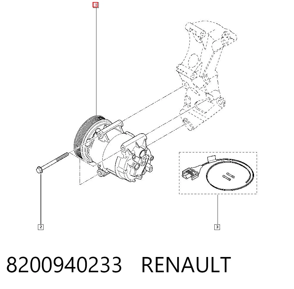 8200940233 Renault (RVI) Компресор холодоагенту