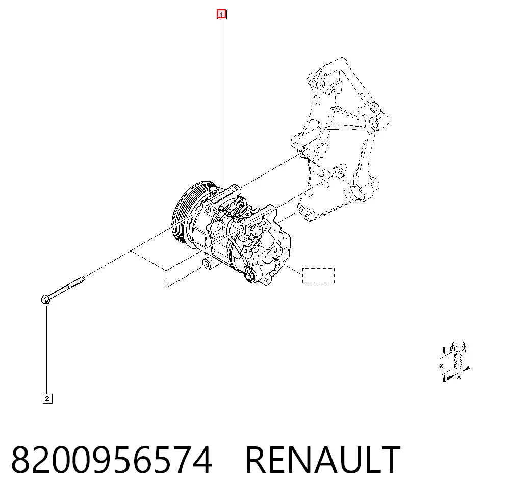 8200956574 Renault (RVI) Компресор холодоагенту