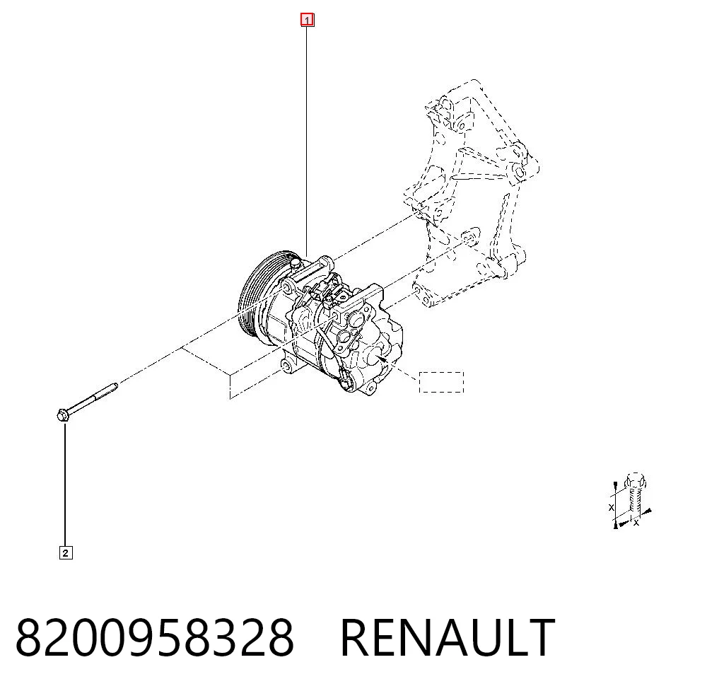8200958328 Renault (RVI) Компресор холодоагенту