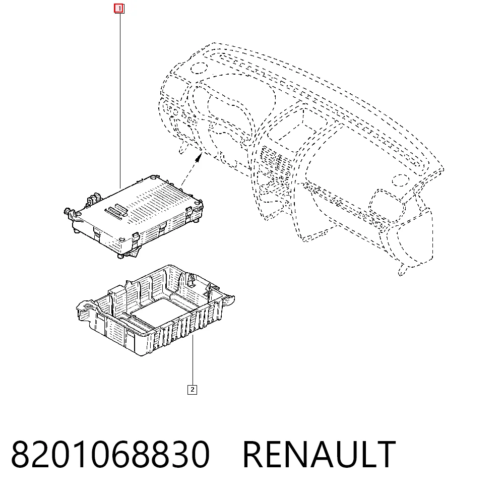Реле запобіжників на Renault Clio SYMBOL LB0, LB1, LB2