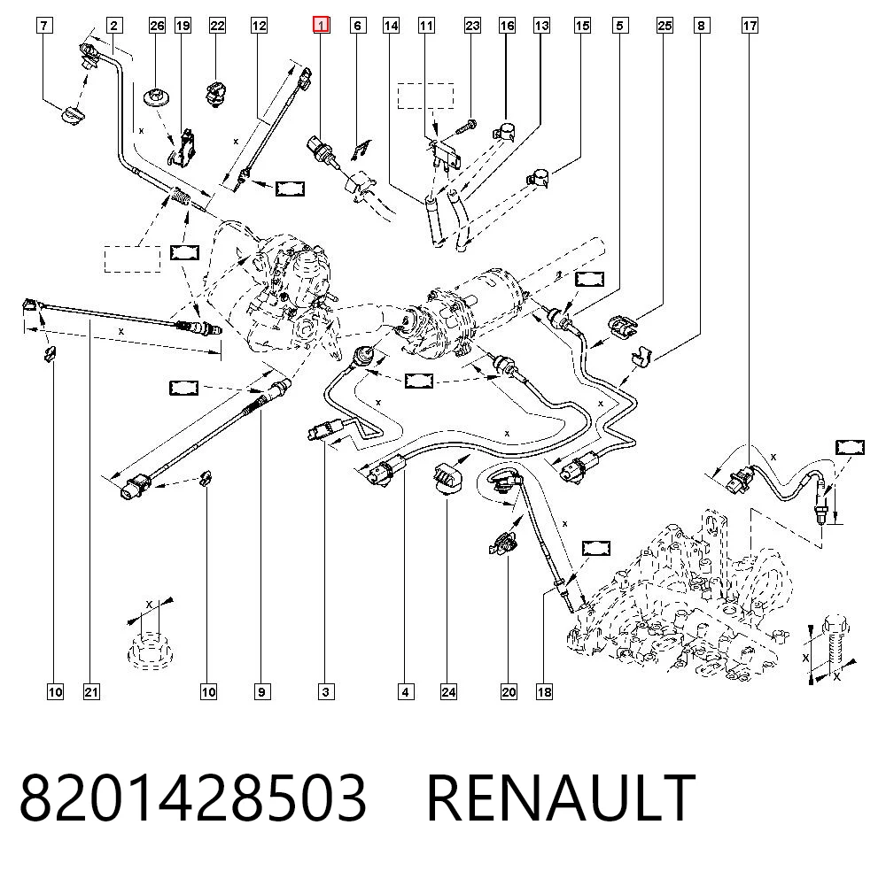 8201428503 Renault (RVI) Роз’єм (фішка) універсальний
