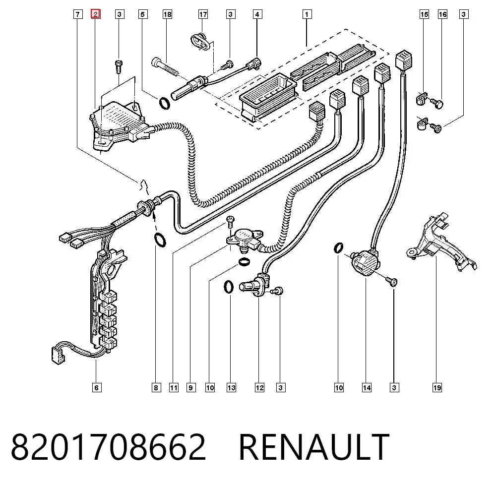 8201708662 Renault (RVI) Датчик швидкості АКПП