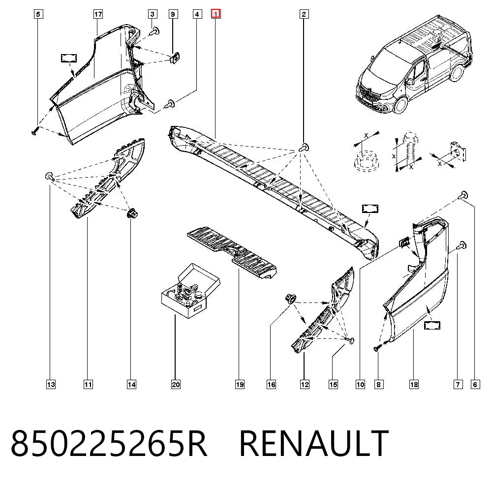 Бампер задній FPS FP5642953